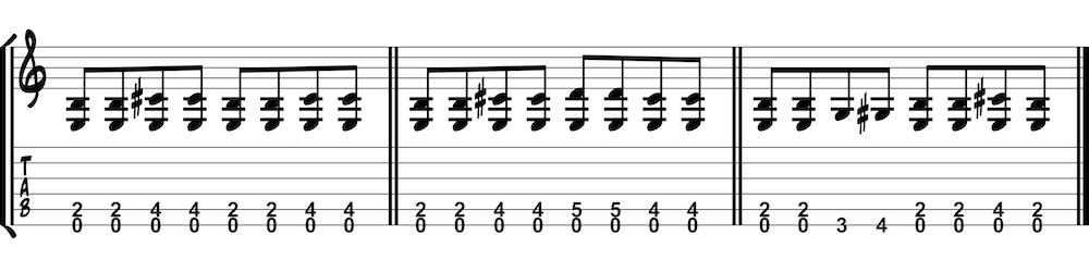 blues shuffle pattern one