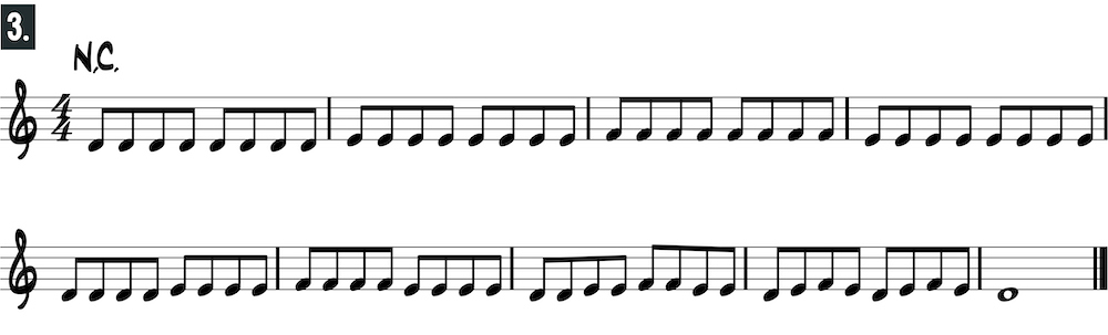 fourth string exercise 3