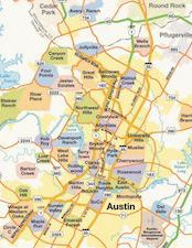 map of austin